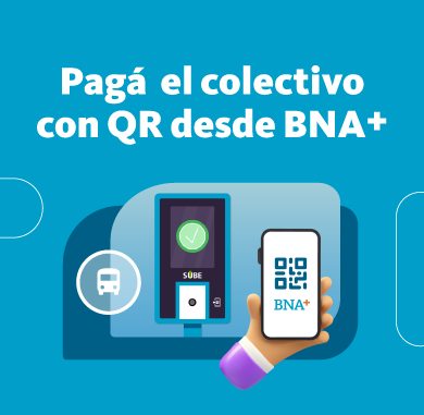 Ahora podés pagar el colectivo con QR a través de BNA+ Ahora podés pagar el colectivo con QR a través de BNA+